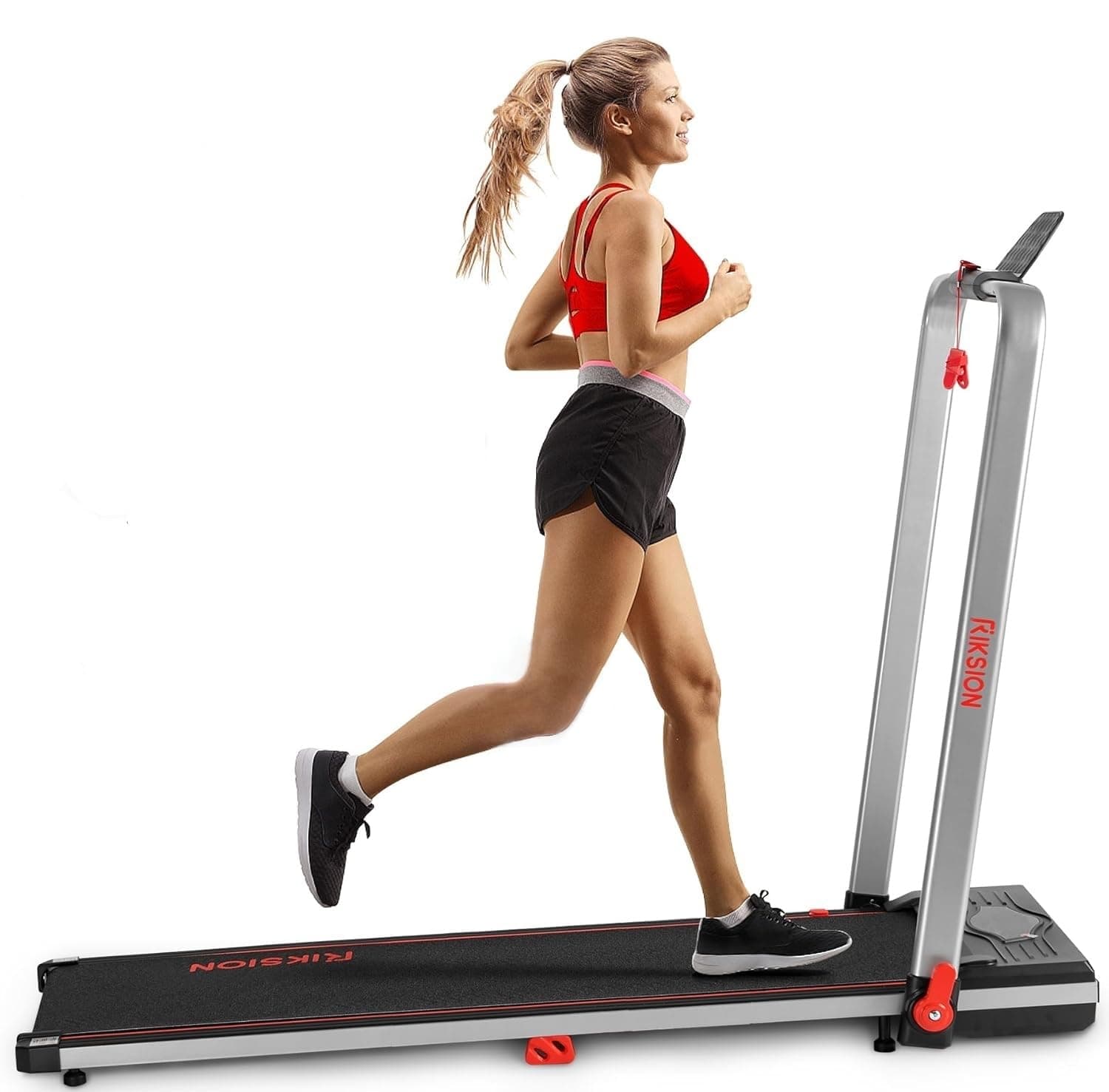 Treadmill Under Desk Walking Pad with Remote Control and LED Display Compact Exercise Machine for Home/Office Jogging