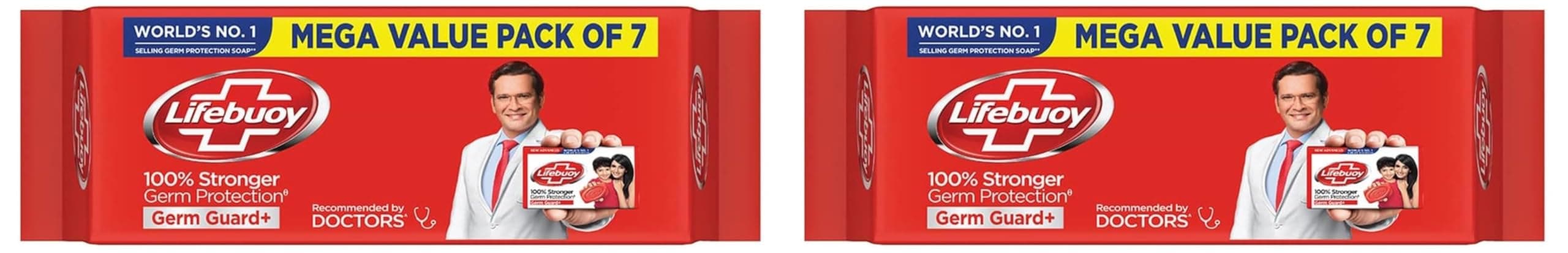 Lifebuoy Total 10 Germ Protection Bathing Soap Bar 125 g (Combo Pack of 14)|| Protects Against Viruses and Germs - Combo Offer