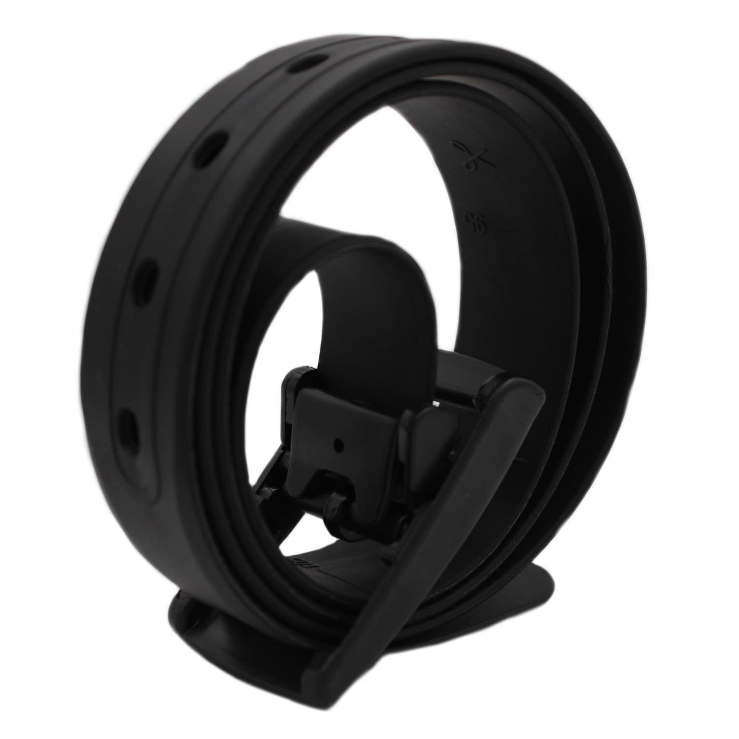 MESHIKAIER Candy Colour Unisex Adjustable Rubber Silicone Belt with Plastic Buckle