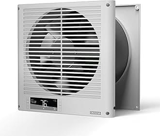 AC Infinity Room to Room Fan 8”, Two-Way Reversible Airflow Through-the-Wall Fan with Temperature Controller, Quiet Precise 10-Level Speeds for In-Wall Kitchen, Laundry Room, and Workshops