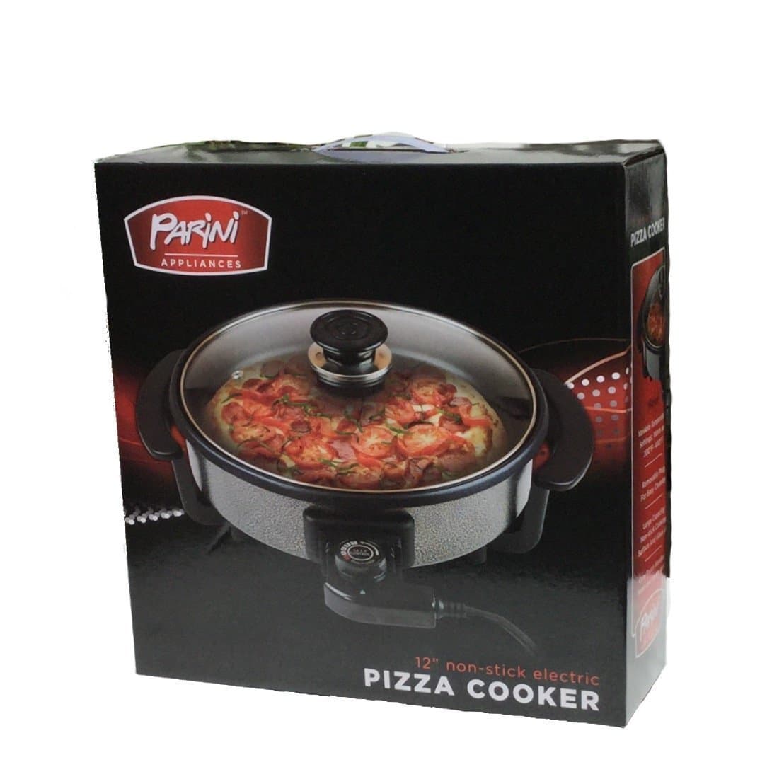 Appliances 12" Non-Stick Pizza Cooker-Grey