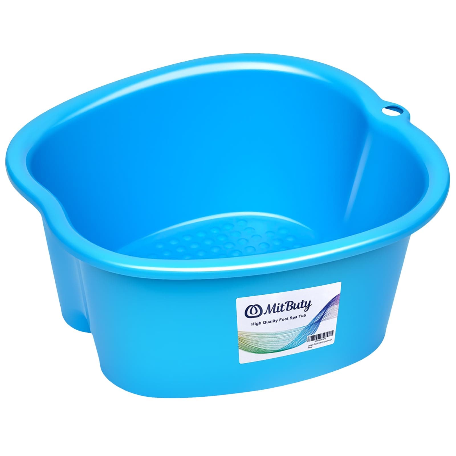 Large Foot Bath Spa Bowl for Home Use - Sturdy Plastic Foot Soak Basin for Pedicure, Relax, Detox and Massage - Feet Tub Get Rid of Callus, Cuticles, Dead Skin - Fits All Size