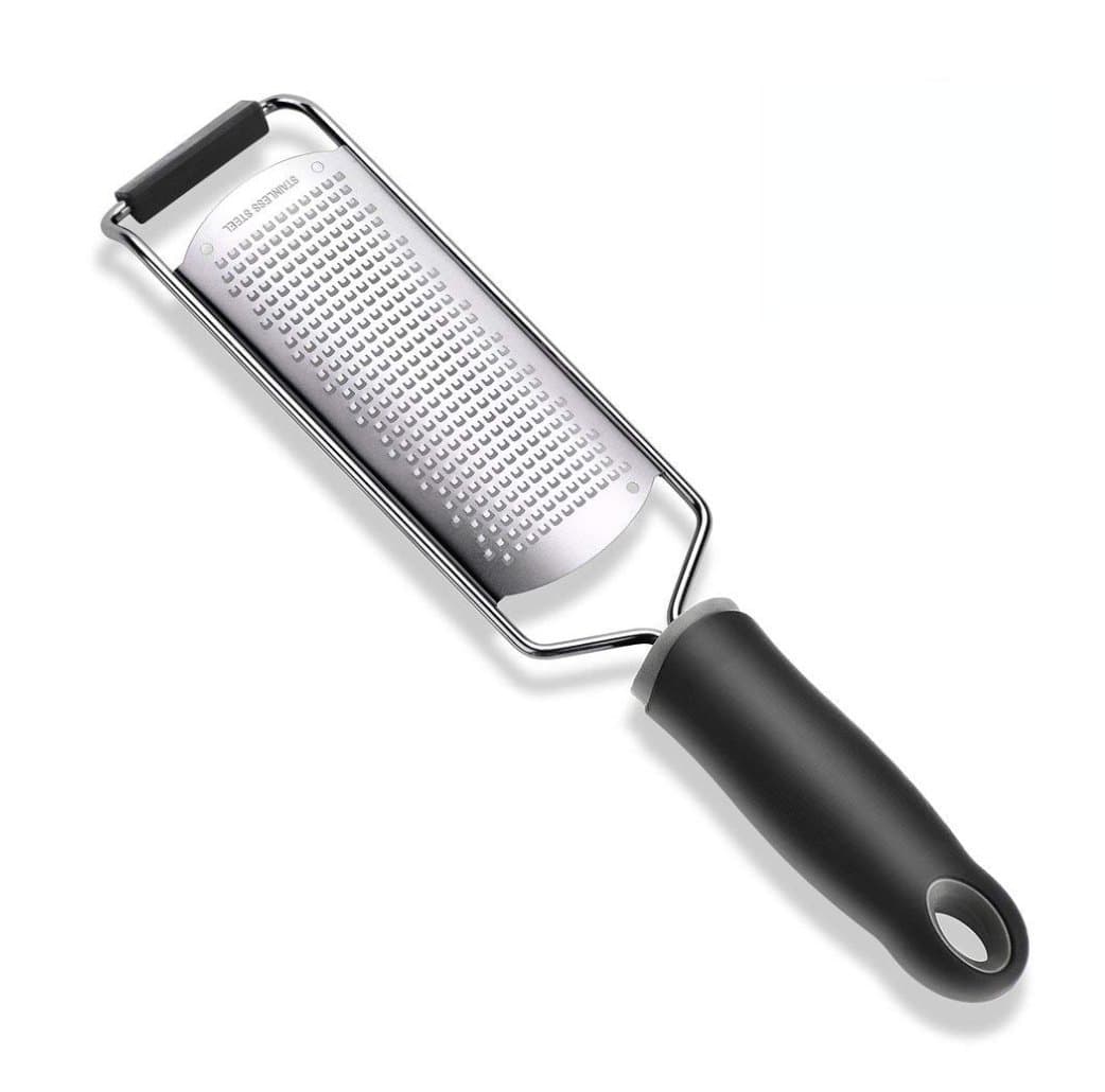 ANSIORZester & Kitchen Sharp – 18/8 Stainless Steel Blade Soft TPR Handle and Easy to Grater Zester Lemon, Chocolate, Cheese, Orange, Nut, Gingers, 32 x 7 x 2.6 cm