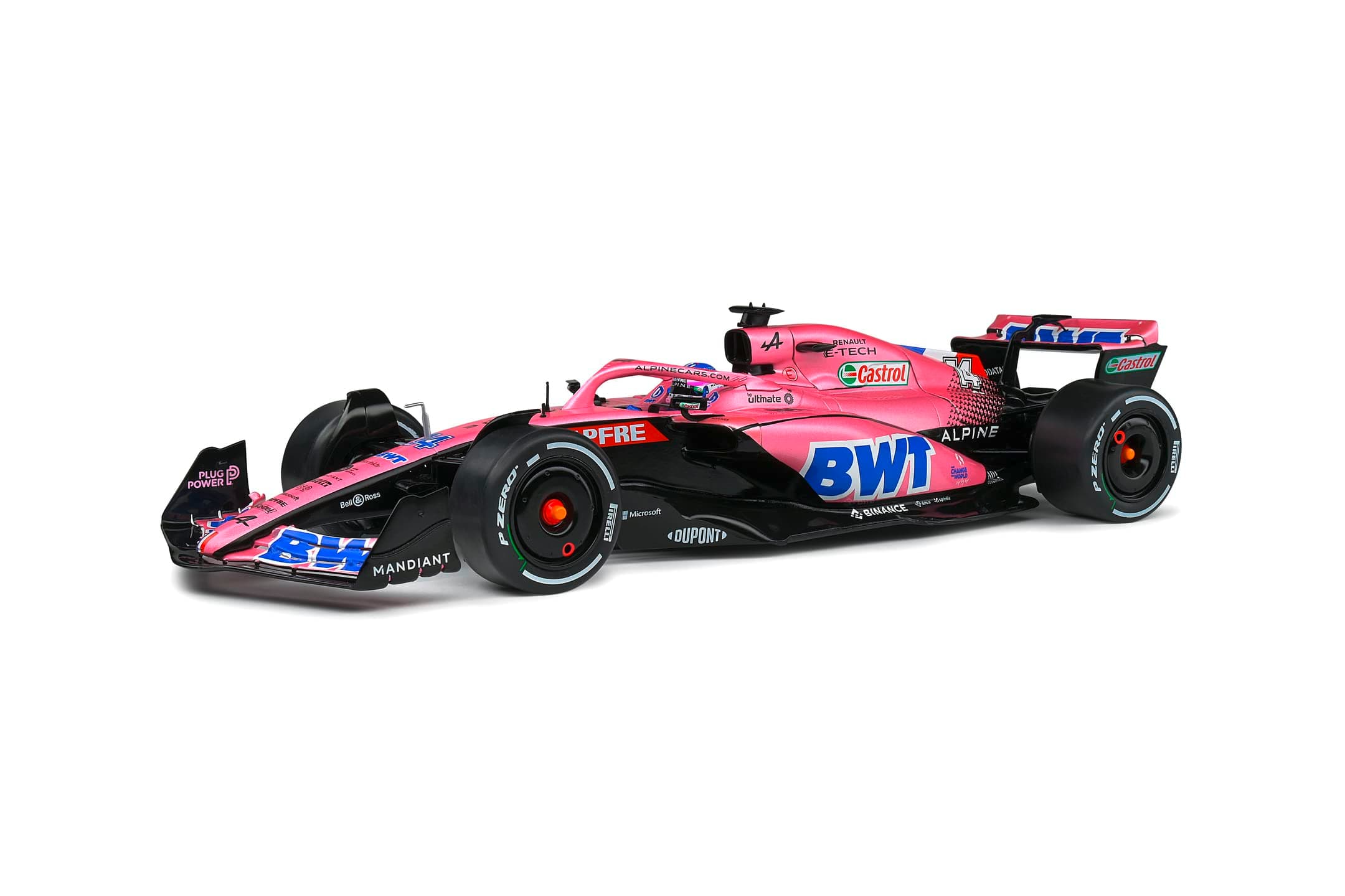 Solido Model Car 1:18 Alpine A522 Alonso Pink