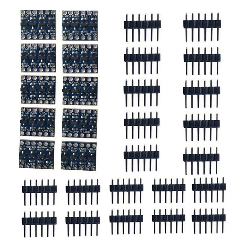 Todd Grace 10 pcs I2C Logic Level Shifter bidirectional IIC 4-Channel Level Shifting Module for bidirectional 3.3V-5V Conversion of Arduino