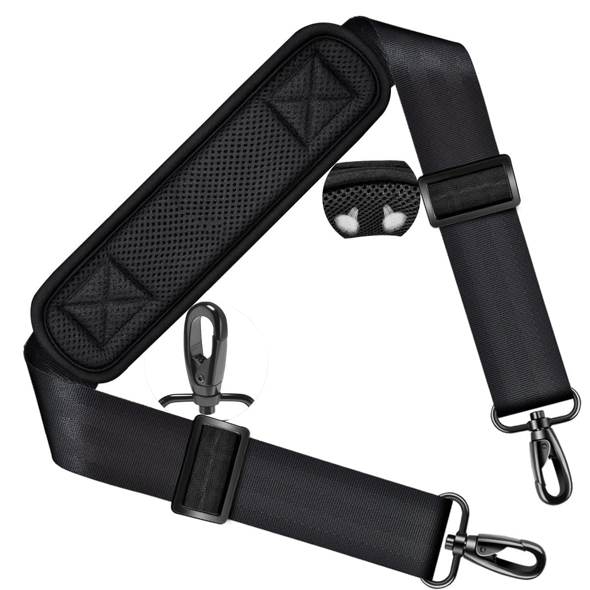 58" Fixed Pad Bag Shoulder Strap Replacement