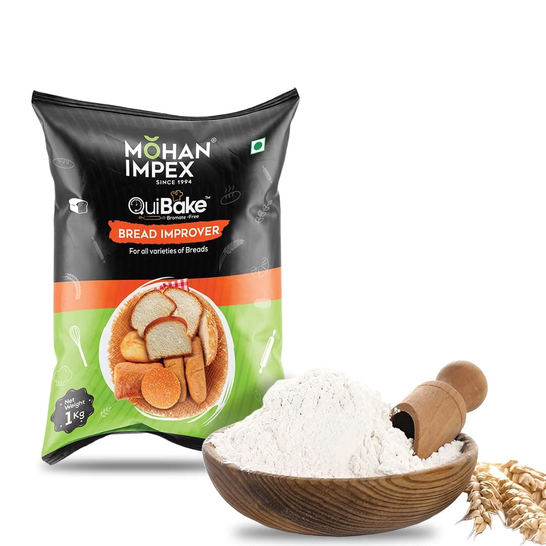 - Bread Improver 1Kg - Enhances Dough Rise, Improves Crust & Freshness - Ideal Baking Powder for Breads, Buns, Seitan & Bakery Mixes for Fluffy Results [HoReCa Pack]