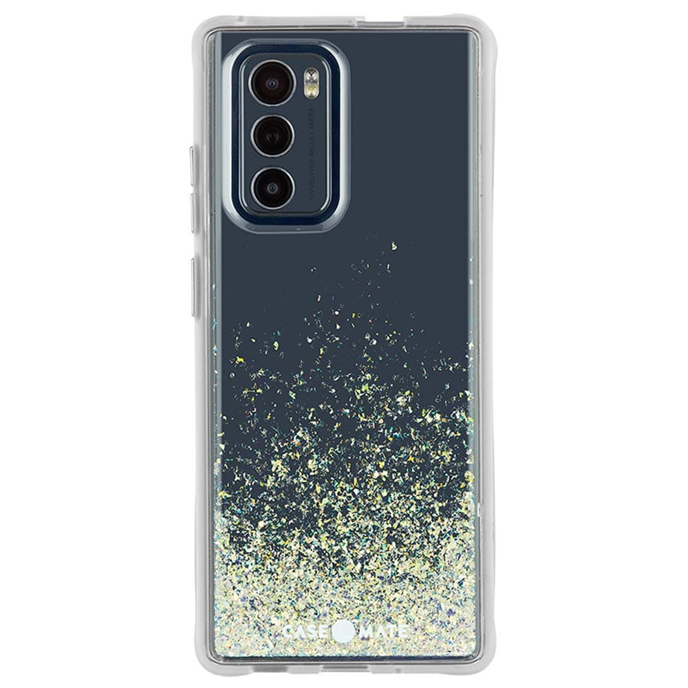 Case-Mate Thermoplastic Polyurethane Twinkle Ombre Case for LG Wing 5G, 10 ft Drop Protection - Stardust