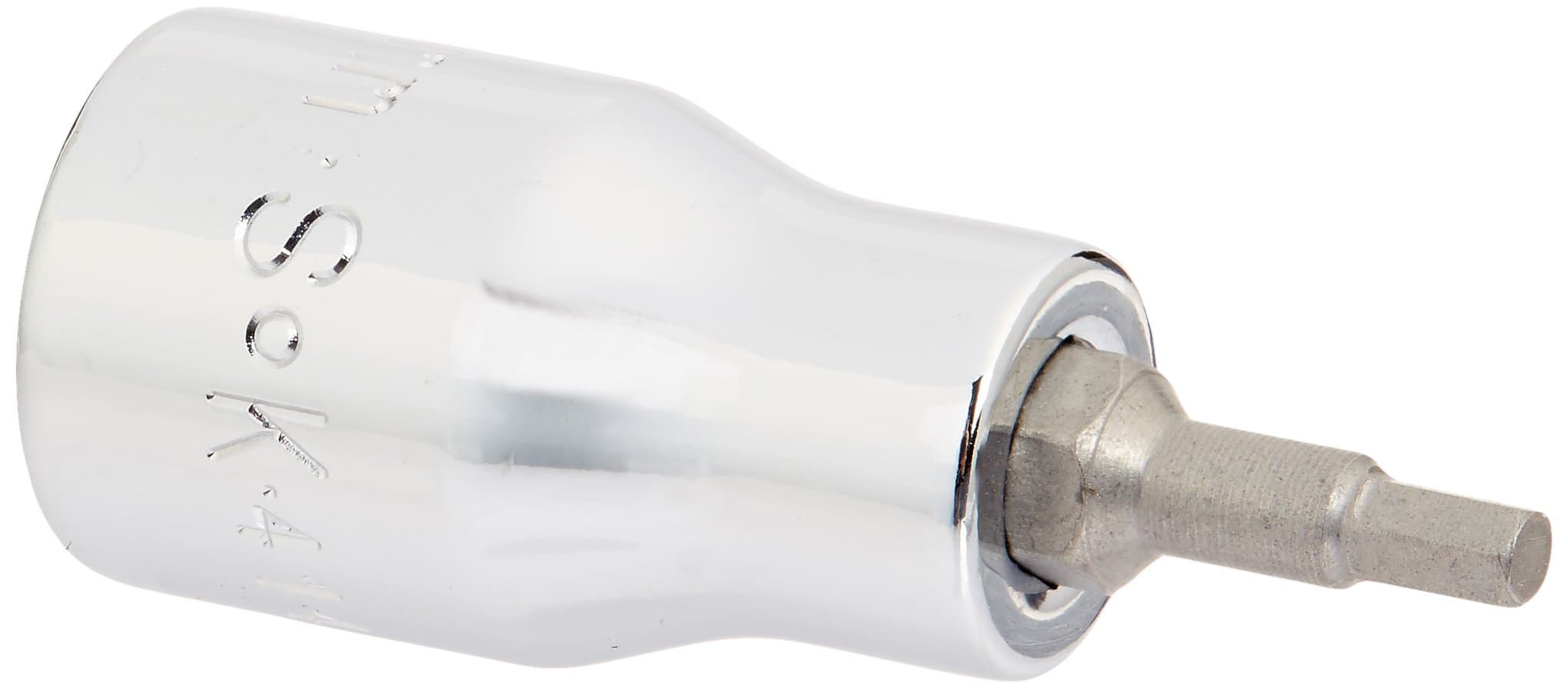 SK Tools USA 3/8" Drive, 3MM, Standard, Chrome Hex Bit Socket | 41402