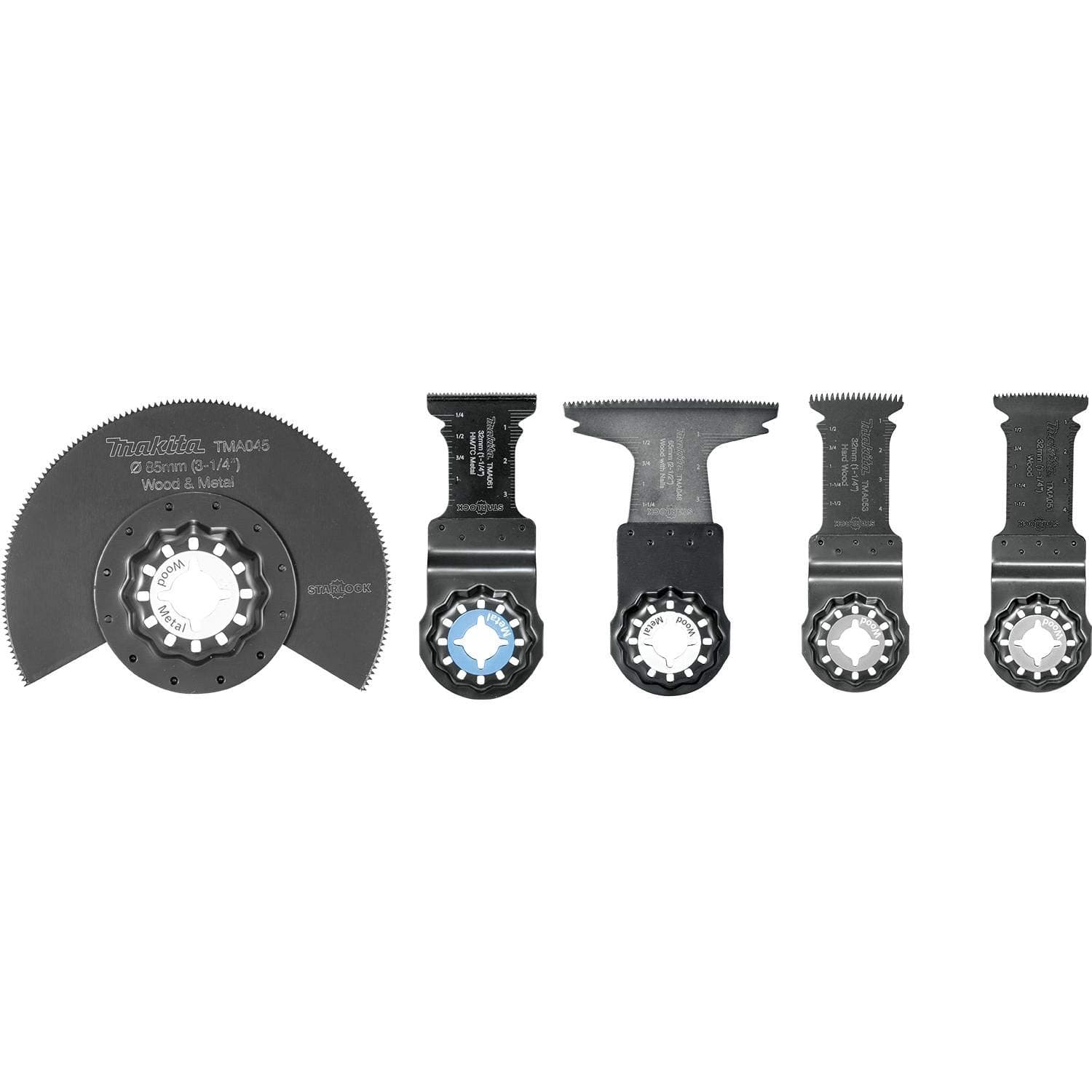 Makita B-67197 5 Pc. Starlock® Oscillating Blade Set