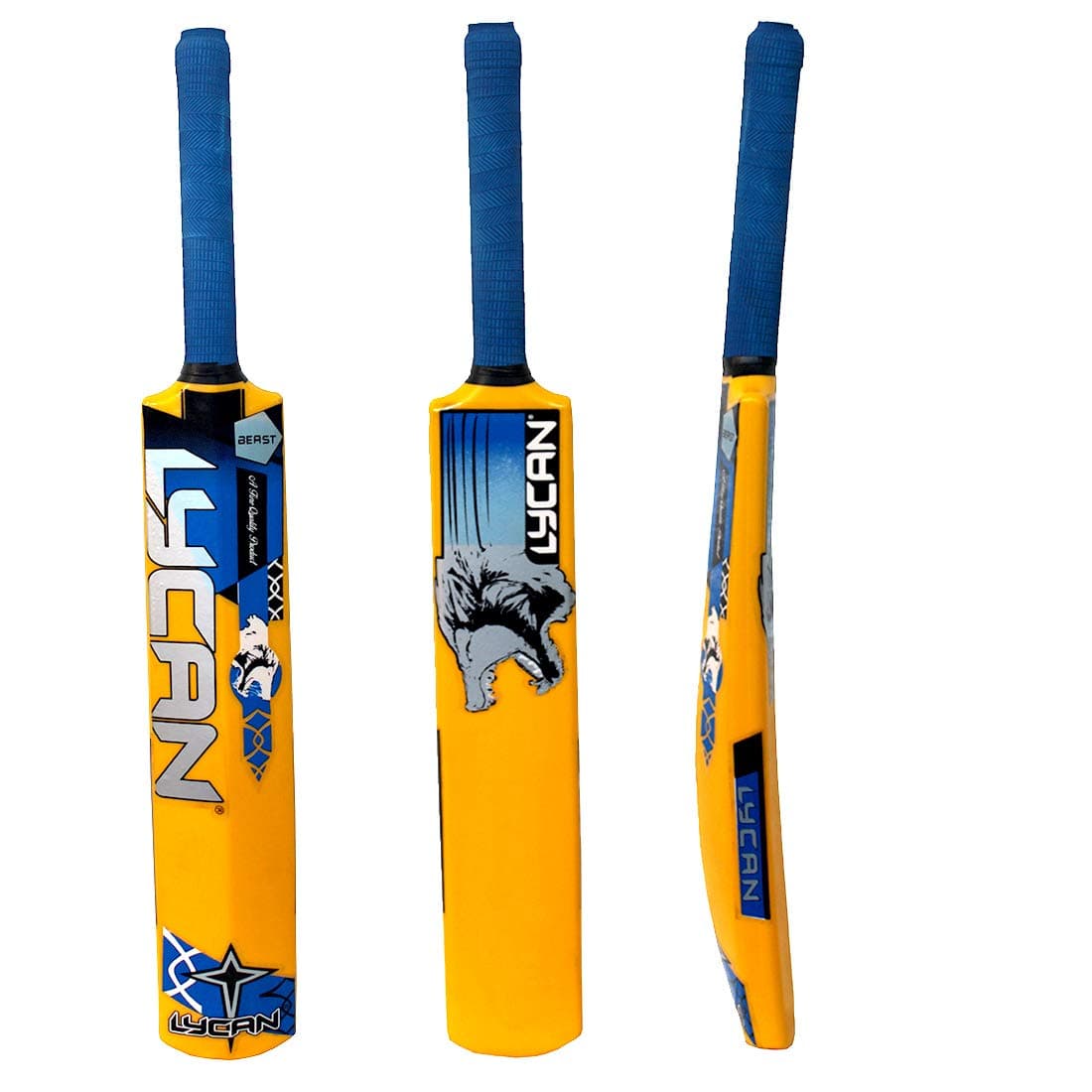 Lycan Beast PVC Cricket Bat for All Age Groups (4 Number for Age 9-11 Year)