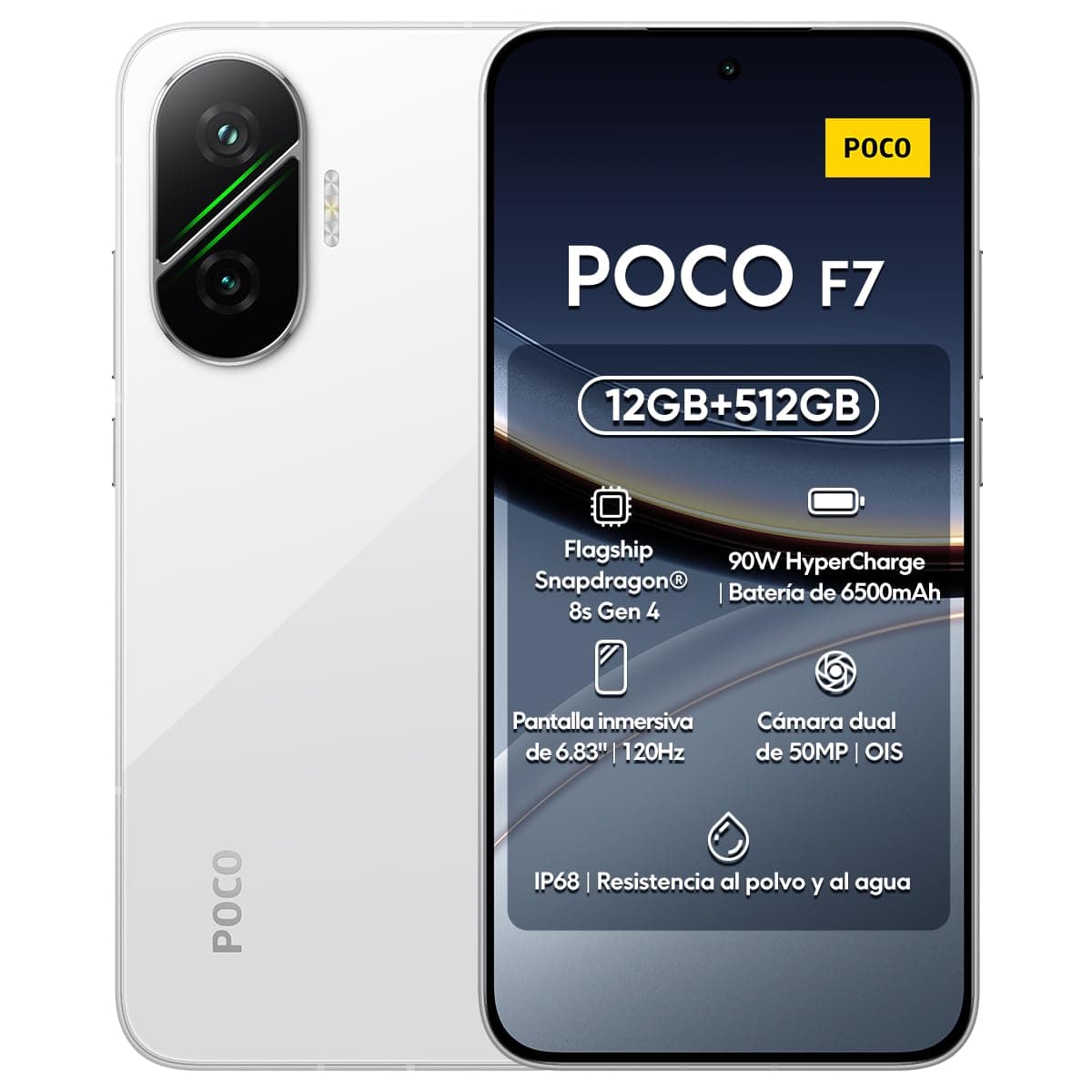 POCO F7 White 12GB RAM 512GB ROM