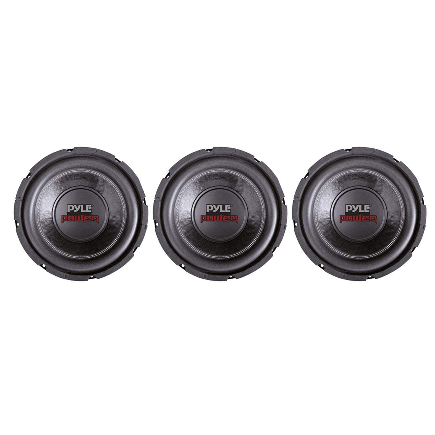 Pyle 6" 600W Max Dual Voice Coil 4-Ohm Car Stereo Audio Power Subwoofer (3 Pack)