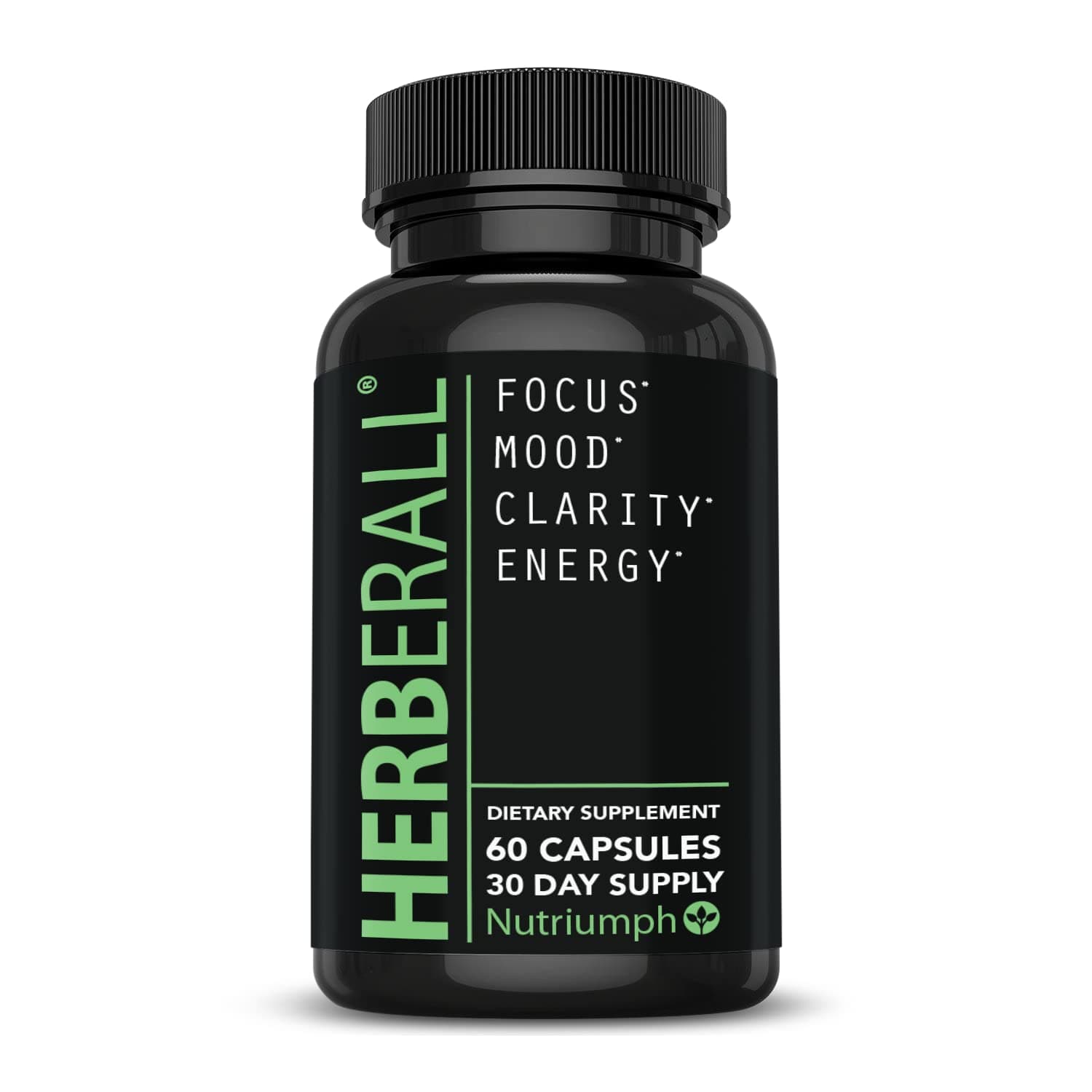 HERBERALL Best Nootropic - Brain focus vitamins – Memory & Concentration Supplements - Focus Vitamins to Improve Memory, Brain Boost, Mental Focus, Brain Fog and Clarity – Brain Vitamins