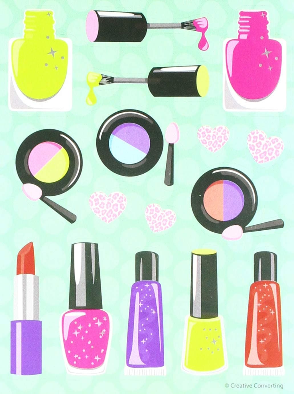 Creative ConvertingSparkle Spa Party Value Stickers 4 Pieces