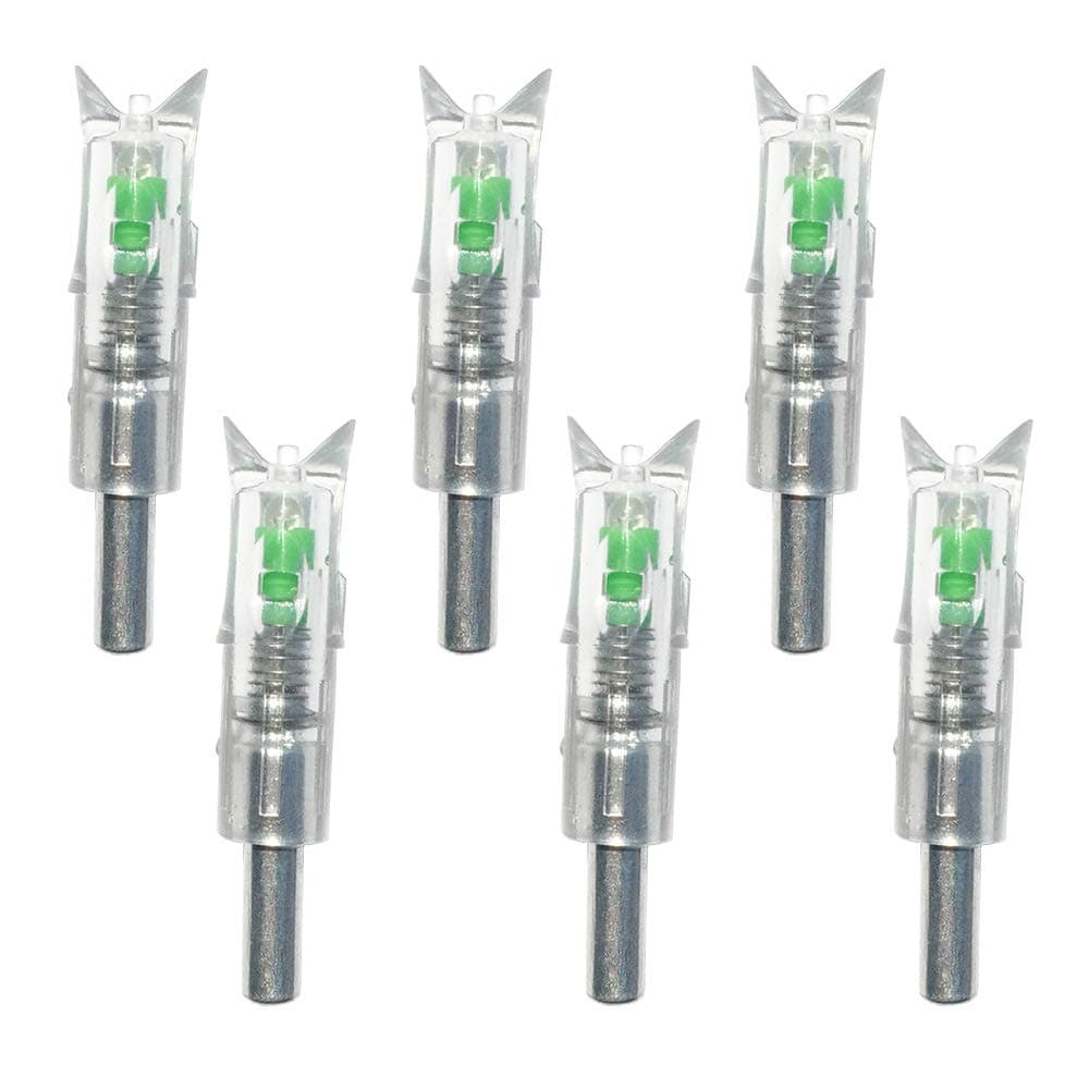 6PCS Lighted Nocks for Crossbow with .300/7.62mm Inside Diameter Led Nocks Arrow nocks for Archery Hunting