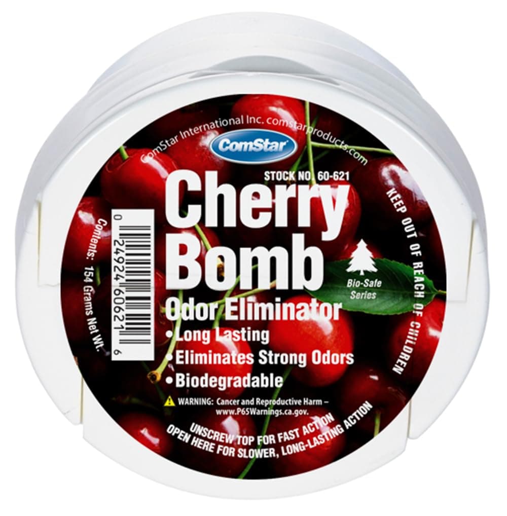 Cherry Bomb, Cherry-Scented Gel Cup, Works Fast To Eliminate Unwanted Odors, Biodegradable, Great For Commercial, Industrial, Residential, Healthcare Buildings, Made In USA, 8 Ounces (60-621)