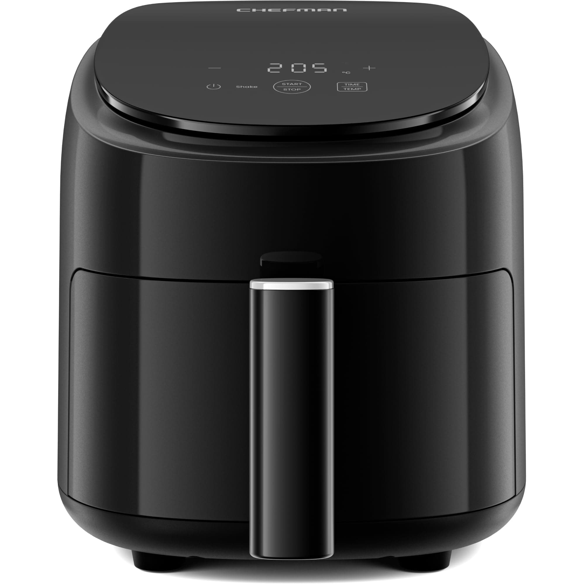 2L Mini Air Fryer – Compact and Space-Saving Air Fryer, PFAS-Free Nonstick Basket, Quick & Easy Meals in Minutes, Perfect for Flats and Dorms, Digital Timer and Shake Reminders – Black