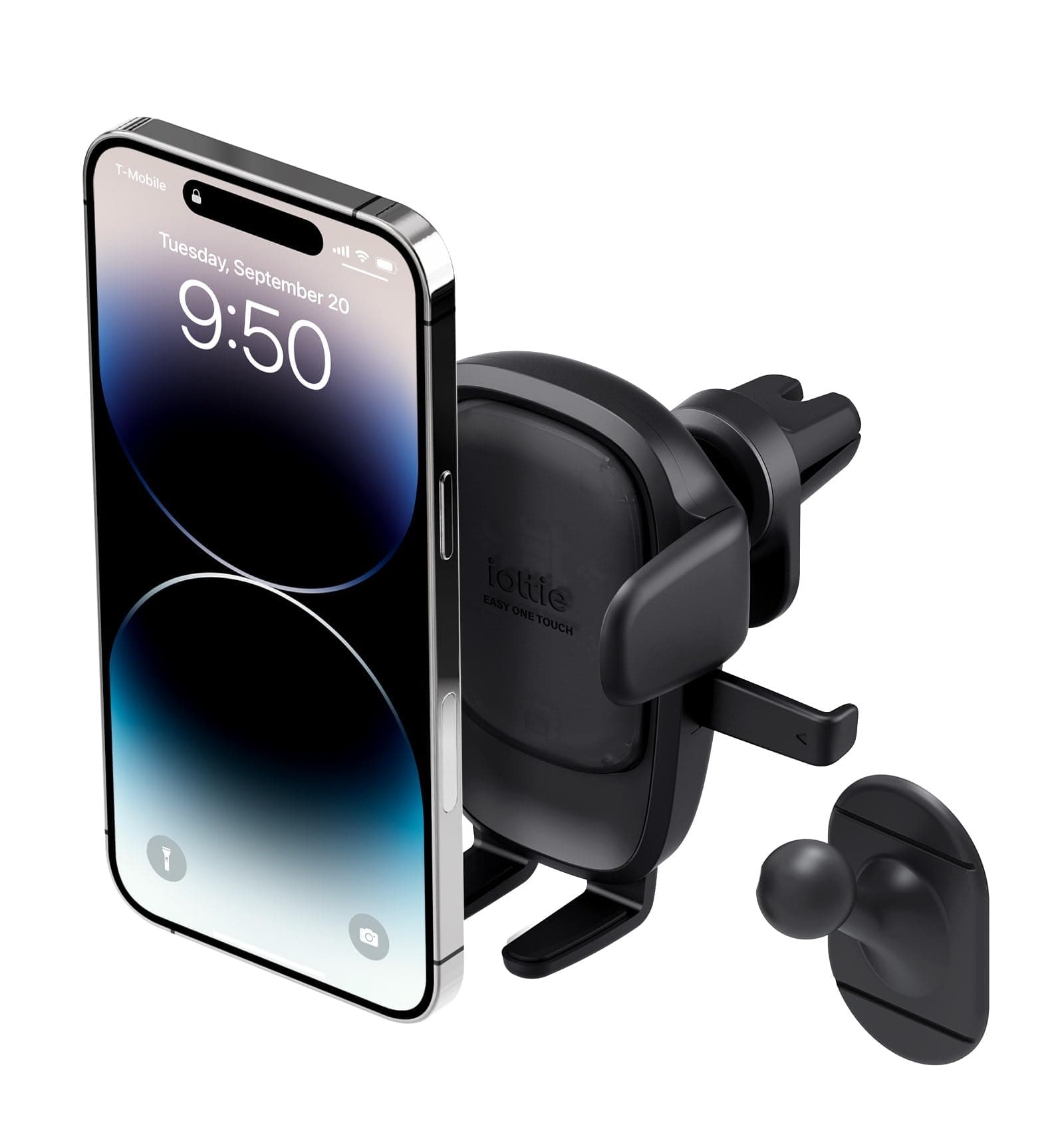 iOttie Easy One Touch Advanced Air Vent Car Phone Mount - Universal Cell Phone Holder for iPhone, Google, Samsung, Moto, LG, and All Other Smartphones