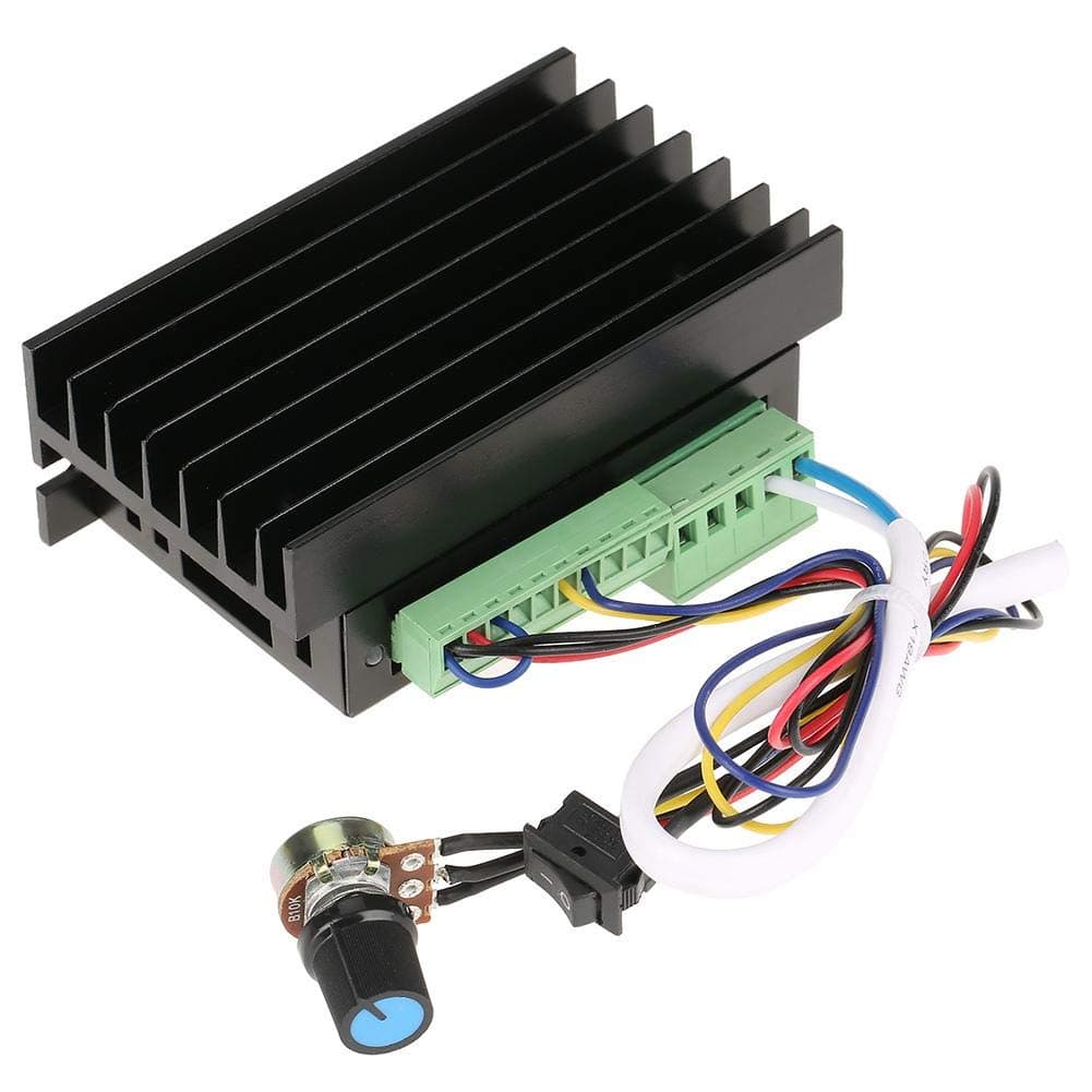 Garosa DC Brushless Motor Controller, WS55-220 DC 48V 500W CNC Controller High Speed Brushless Spindle BLDC Motor Driver Controller Analog Speed Regulation Motor Driver