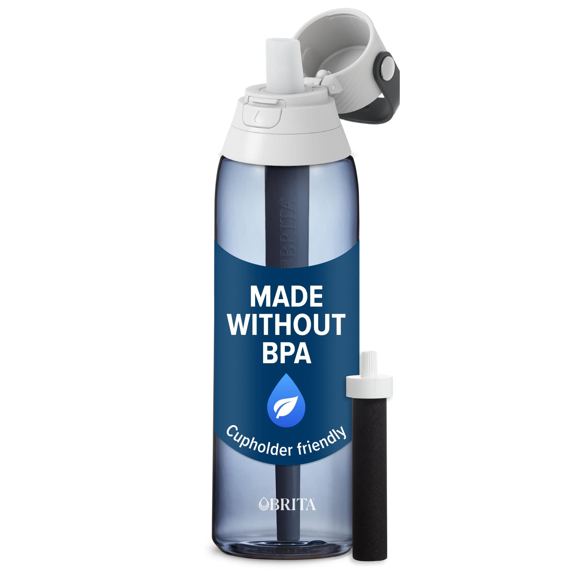 Brita 36386 Premium Water Filter Bottles, 26oz, Night Sky
