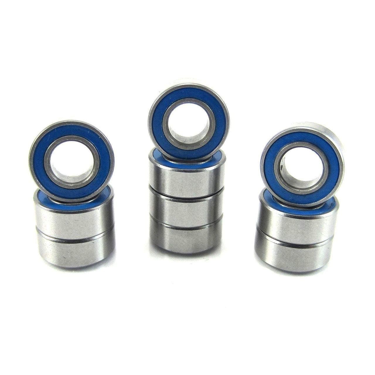 TRB RC MR105-2RS-BU Precision Ball Bearings ABEC 3 Rubber Seals (10, 5x10x4mm)