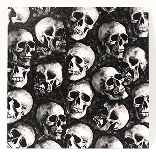 1 Sheet of 7.5" x 7.5" x .080" Infused Kydex Material - Skulls Print