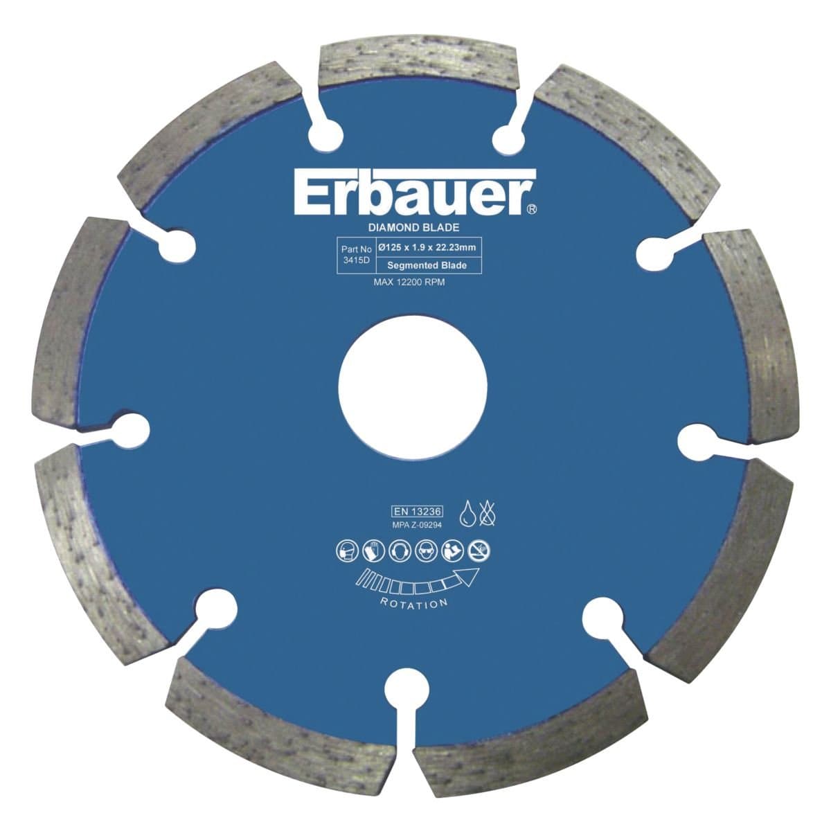 Erbauer Diamond Wall Chaser Blades 125mm Twin Pack