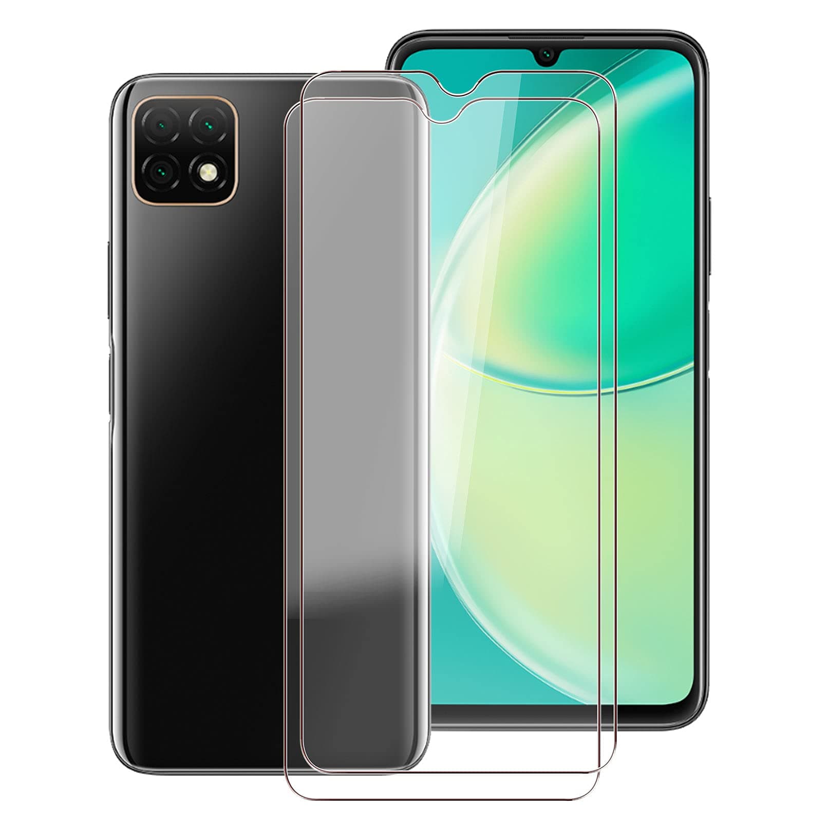 for Huawei Nova Y60 Screen Protector Tempered Galss, KJYF [2 Pack] High Clear [9H Hardness] [Bubble Free] Screen Tempered Glass Protective Film for Huawei Nova Y60 6.6 Inch.