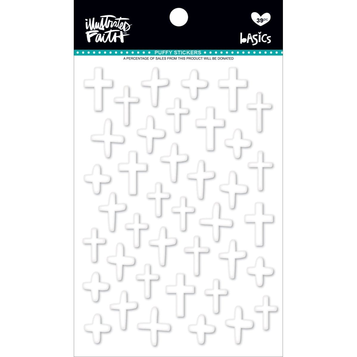 Bella Blvd IF Basics Sticker Puffy Cross Hey Sugar