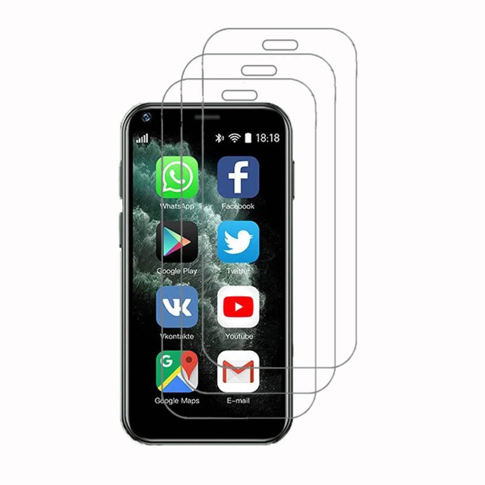 Screen Protector for SOYES XS11 2.5-inch Mini Phone, Ultra HD 9H Tempered Glass Film, Scratch Resistant, 3-Pack