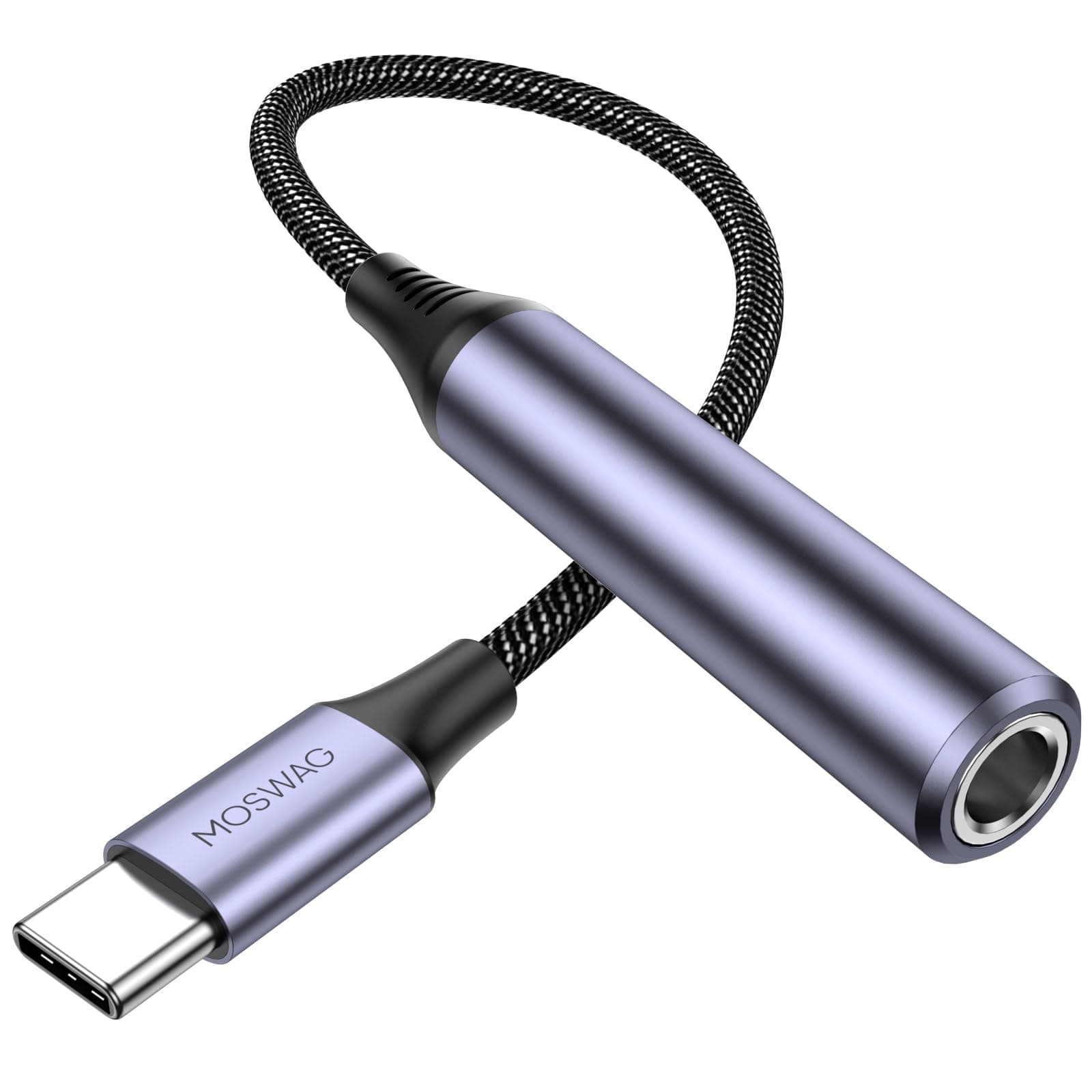 USB Type C to 6.35mm Headphone Adapter, 1/4 TRS Female to USB C Audio Cable, USB C to 6.35mm Decoding Audio Cable Compatible with Amplifiers, Mixers, Smartphones, Laptop, 6.35mm Headphones