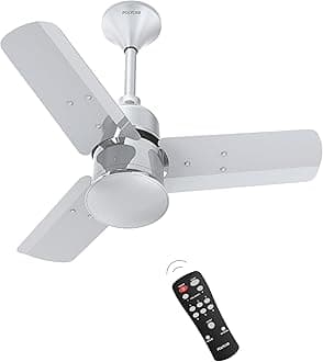 Polycab Silencio Mini 600mm 5-Star BLDC, Remote Ceiling fan for home | 55% Energy Saving, 100% Copper, High Speed, 25 Speed Setting, Reversable & Timer | 4-yr Warranty【Cool Grey】