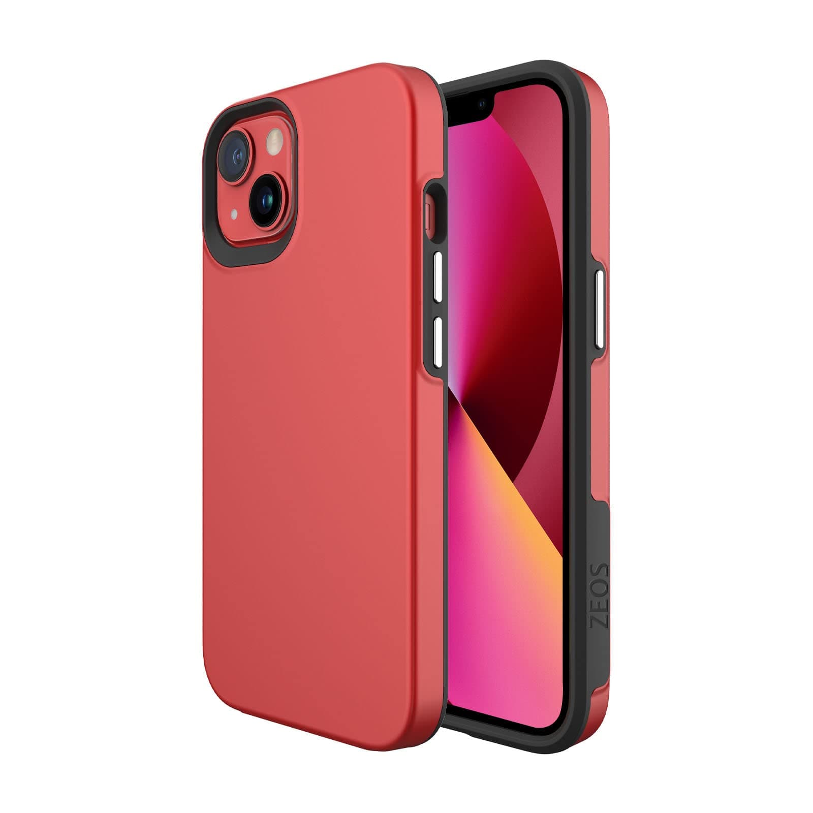 ZEOS Pulse Fusion TPU, PC case for iPhone 13 (Red)