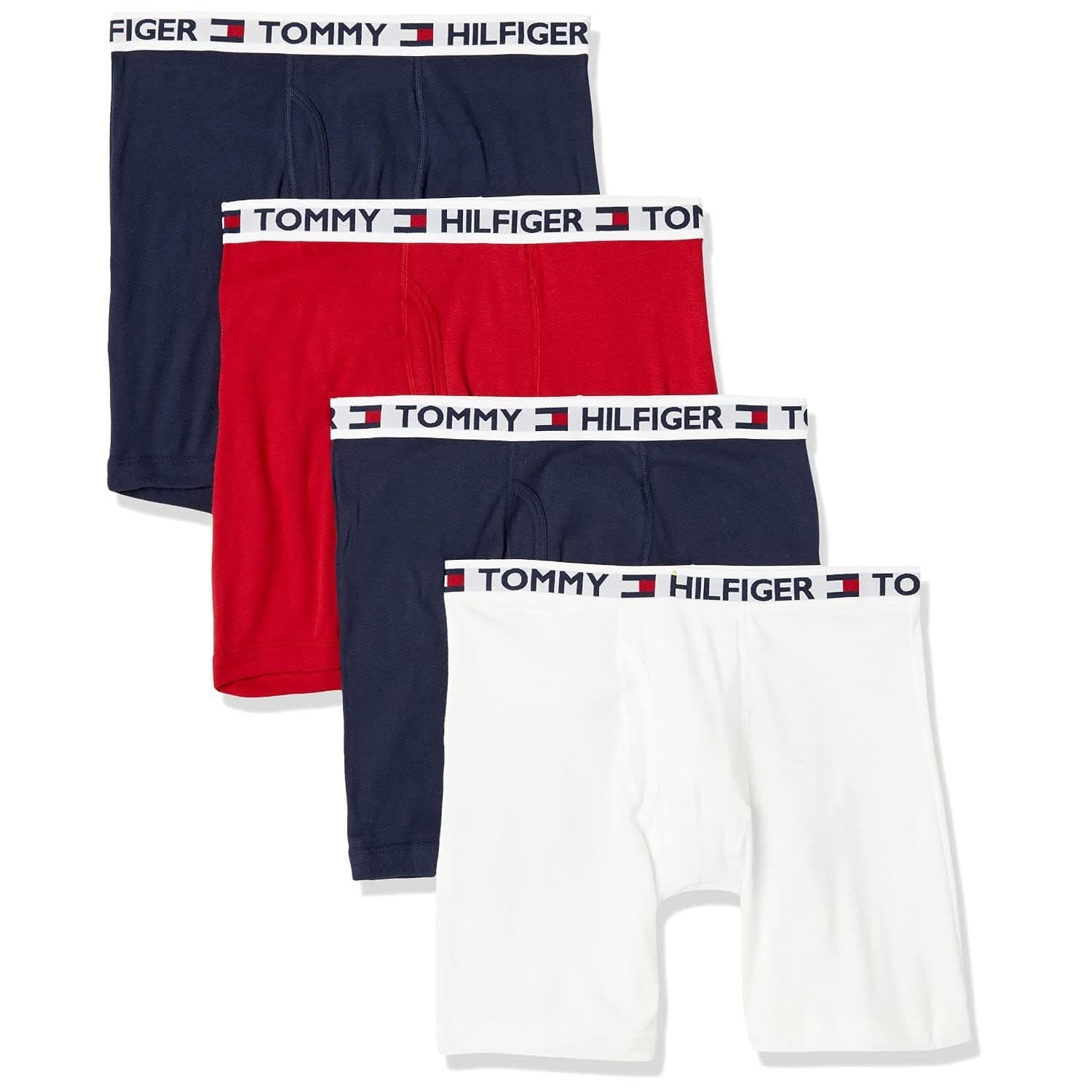 Tommy Hilfiger Men's Underwear Cotton Classics 4-pack Boxer Brief - Amazon Exclusive