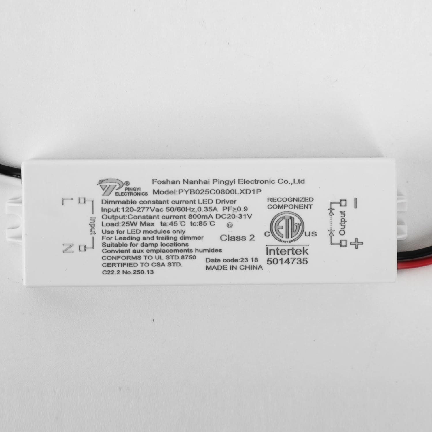 SOLFART New LED Driver 40 Watts Power Supply Low Voltage Output for 9660-5T LED Light(Dimmable)