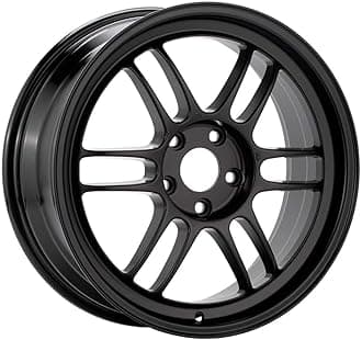 Enkei 379-785-6530BK RPF1 Racing Wheel 17x8.5 +30 5x114.3 Black Paint