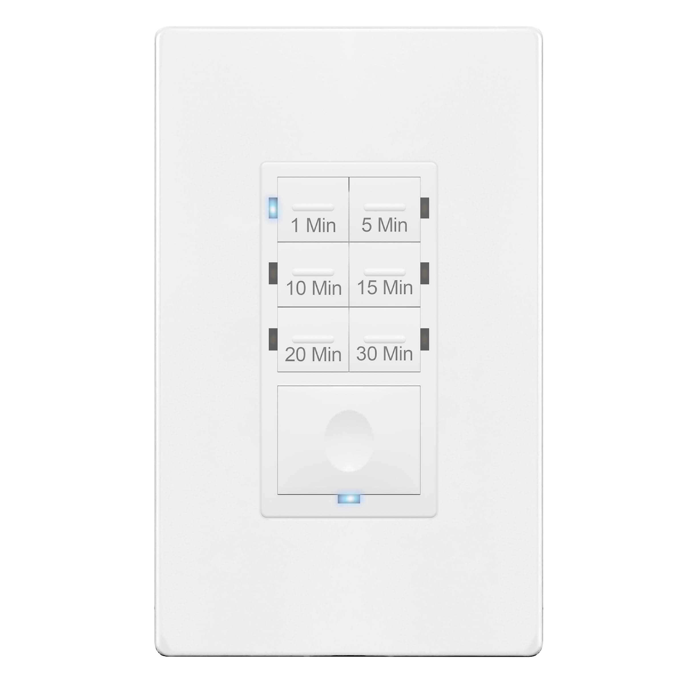 ENERLITES Countdown Timer Switch for Bathroom Fans and Lights, 1-30 Min, Neutral Wire Required, UL Listed, White