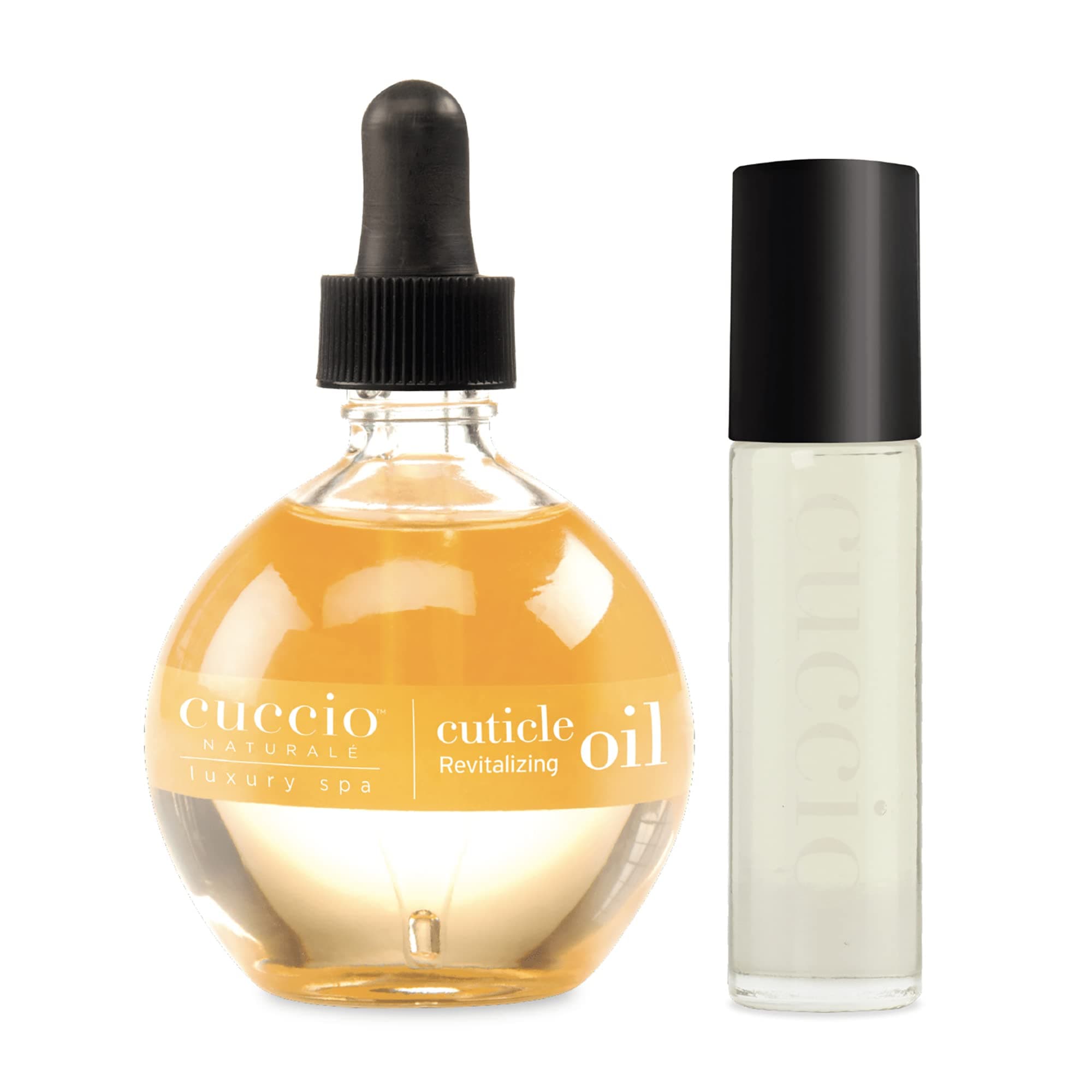 Cuccio Cuticle Oil Duo Pack Includes Revitalizing w/dropper 2 Piece Set
