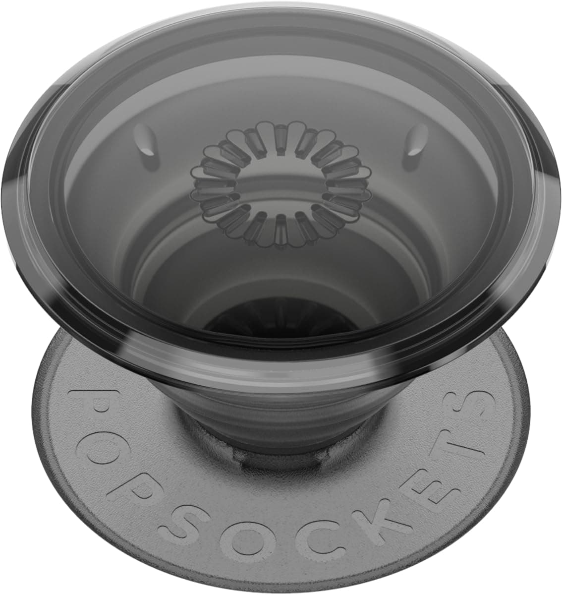 PopSockets PopGrip - Extended Stand and Grip with Interchangeable Top - Translucent Black Smoke