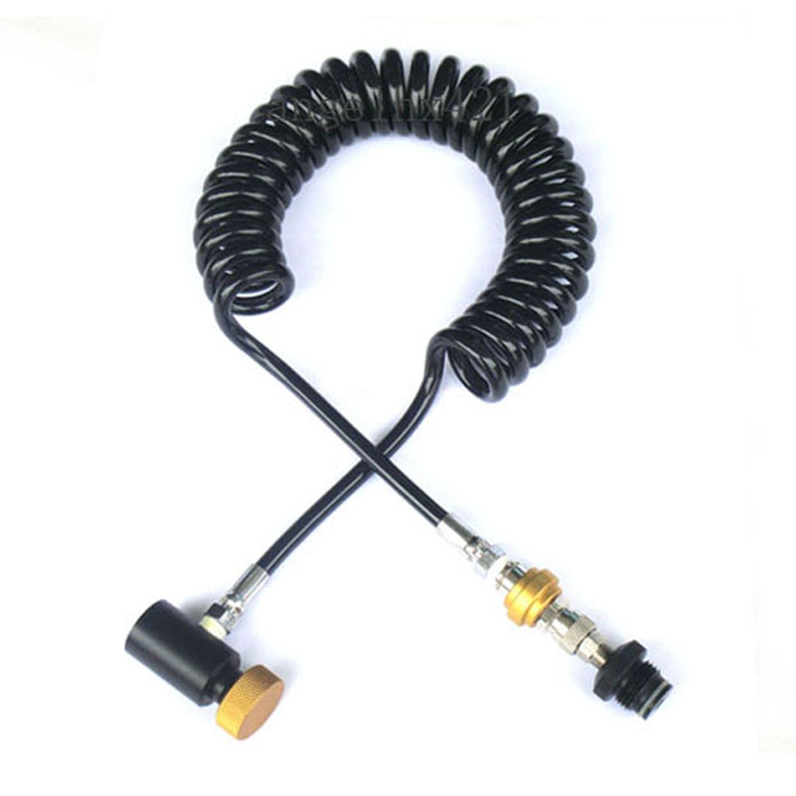 WaveToGo Paintball Remote Coil Hose Line with Slide Check