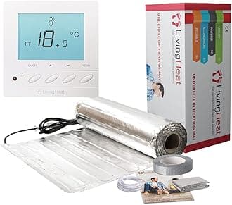 Underfloor Heating Kit for Under Laminate & Wood Floors, Electric 150w /m² with M5 Manual Thermostat, 10/m²