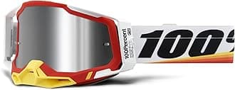 100% Unisex Racecraft 2 Goggles — Mirrored Lens Glasses (pack of 1)