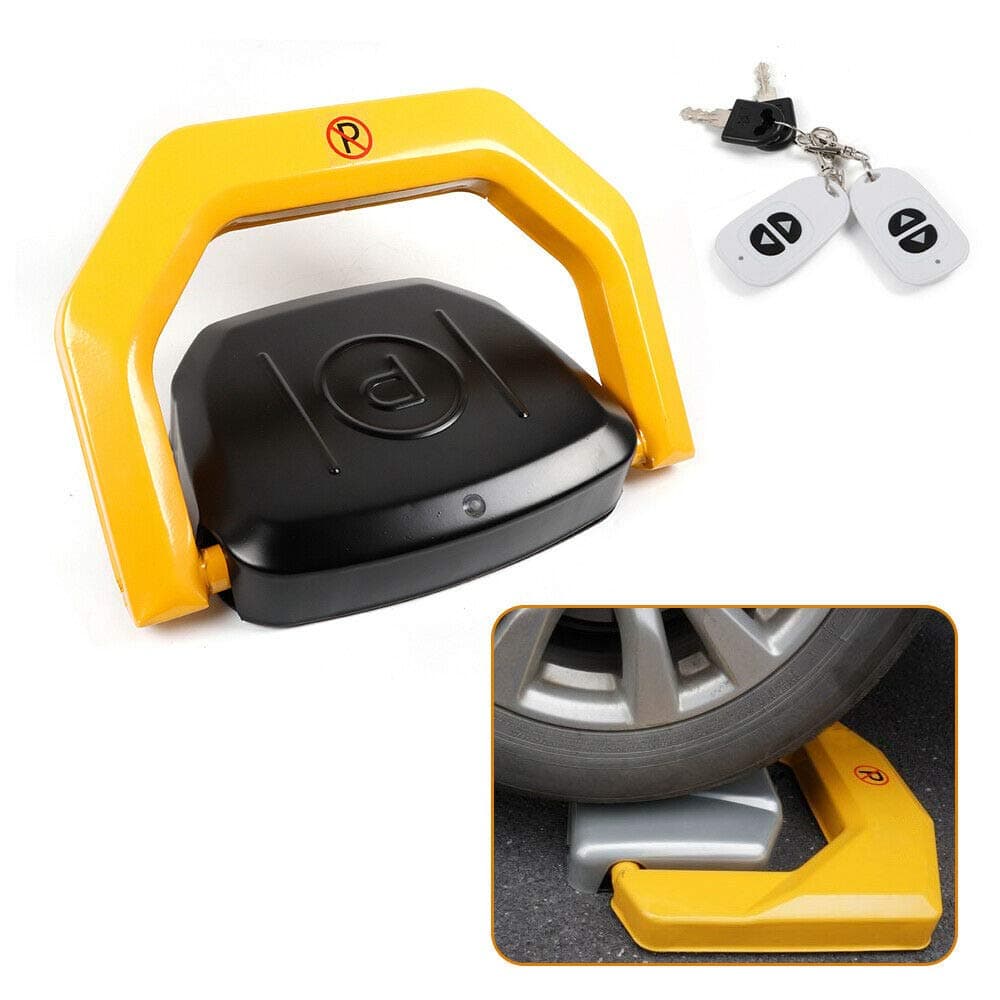 DONNGYZ 30m Automatic Parking Lock Set Parking Space Barrier Set Security Barrier Remote Control Carport Kit Waterproof 180° Anti-Collision Durable(US Stock)