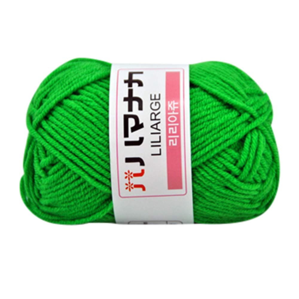 Soft Chunky Yarn Knitting Wool - 25g Double Knitting Yarn Wool - Chunky Colorful Hand Knitting Baby Milk Cotton Crochet Knitwear Wool for Beginners Handcrafts Knitting and Crochet Mini Project (H)