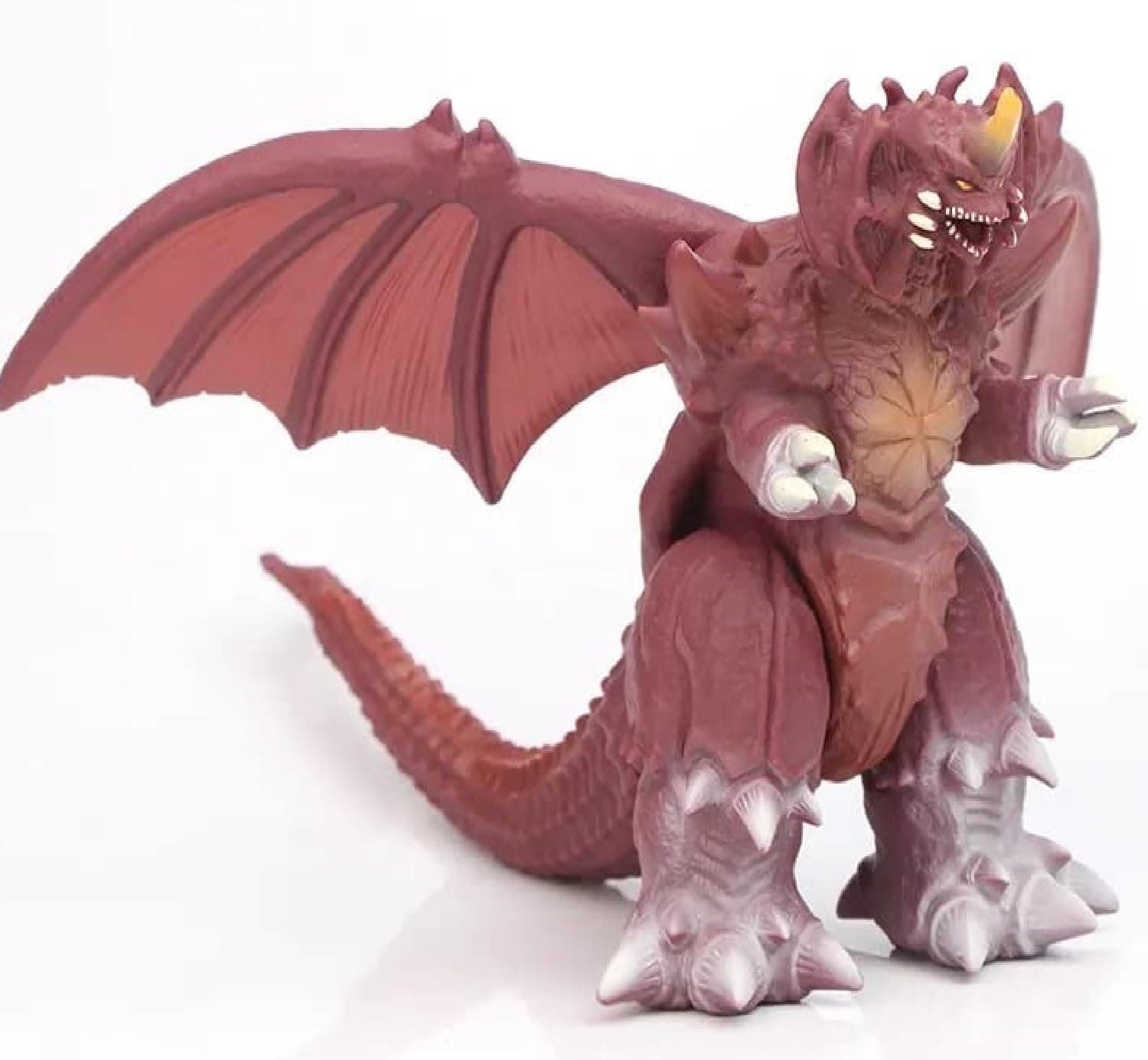 - Action Figures PVC Anime Movable Collectible Model Statue Toys (Destroya God Monster Zilla, Maroon Red Colour, 14cm)