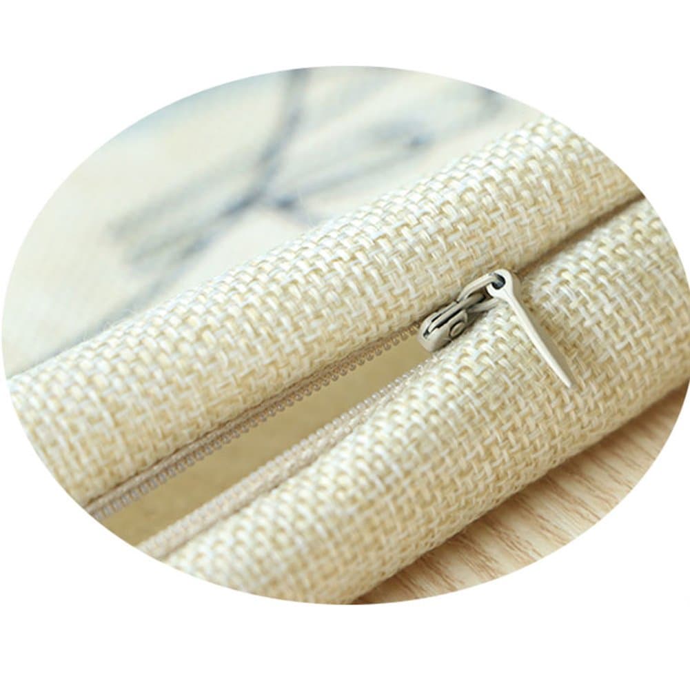 SOUTHYU 4 Pack Decorative Throw Pillow Case Cushion Covers, Cotton Linen Black and Beige Modern Geometry Print Pillowcases 18 X 18 Inch for Couch Sofa Chair Bedroom Decor