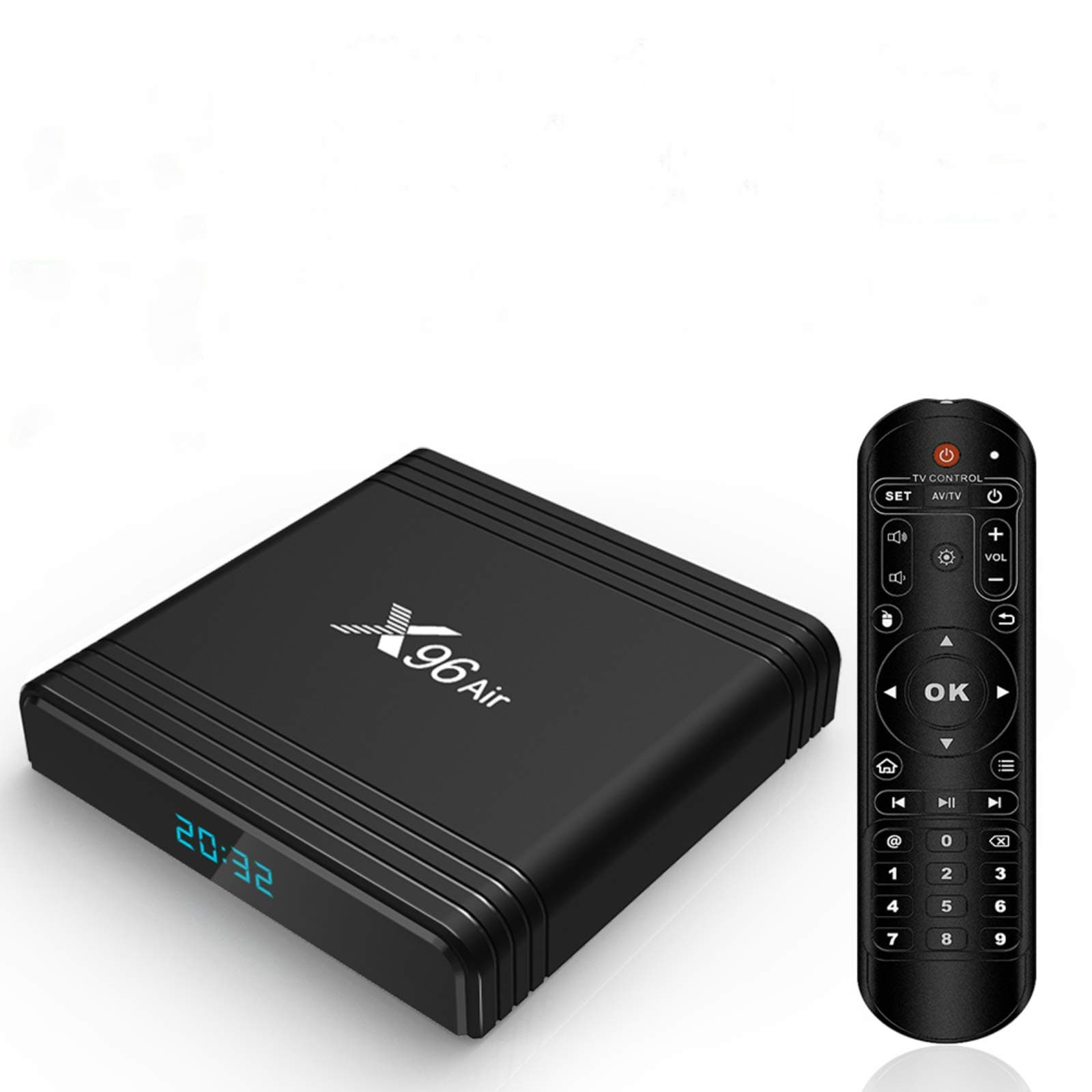 Android 9.0 TV Box, X96 Air 4GB RAM/64GB ROM Amlogic S905X3 64-bit Quad Core ARM Cortex A55 CPU Dual WiFi 2.4G+5G/Bluetooth/1000M Ethernet/H.265 3D 8K USB3.0 Android TV Boxes by ZMQC