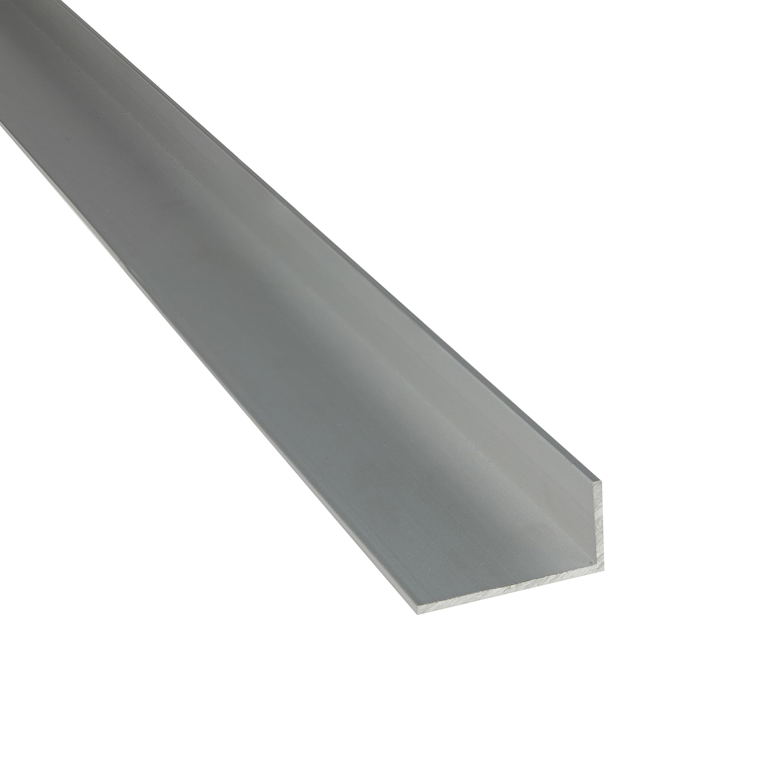 Aluminium Angle 1 - 2 m L Profile Anodised Silver Aluminium Angle Section