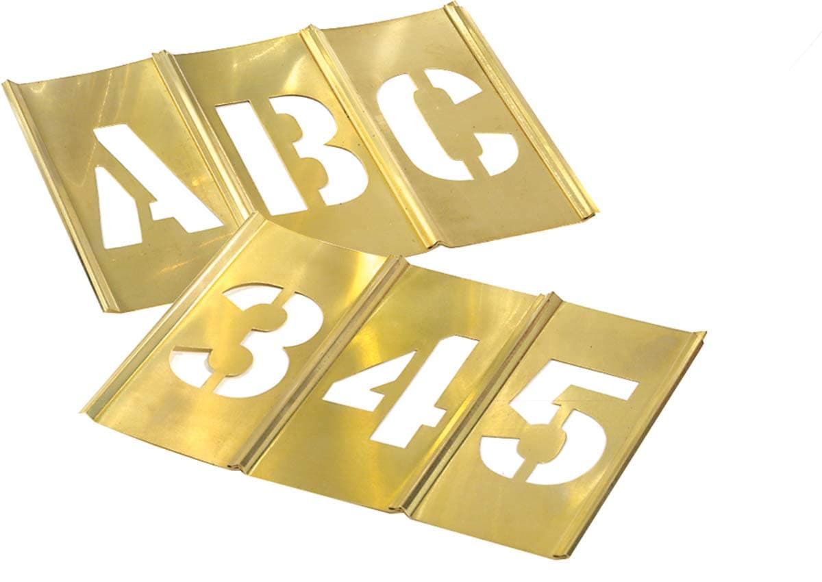 C.H. HANSON Brass Stencil Letter & Number Sets (STBLN1)